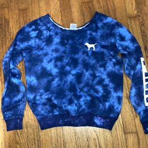 Victoria Secret Blue tye dye long sleeve